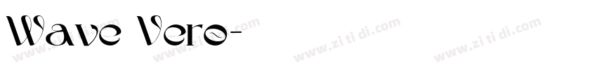 Wave Vero字体转换
